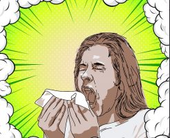 くしゃみインフルエンザウイルスマスク呼吸器咳感染症細菌風邪